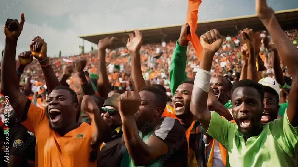 Sports fans people cheering in the stadium stand Sports fans people cheering in the stadium stand
