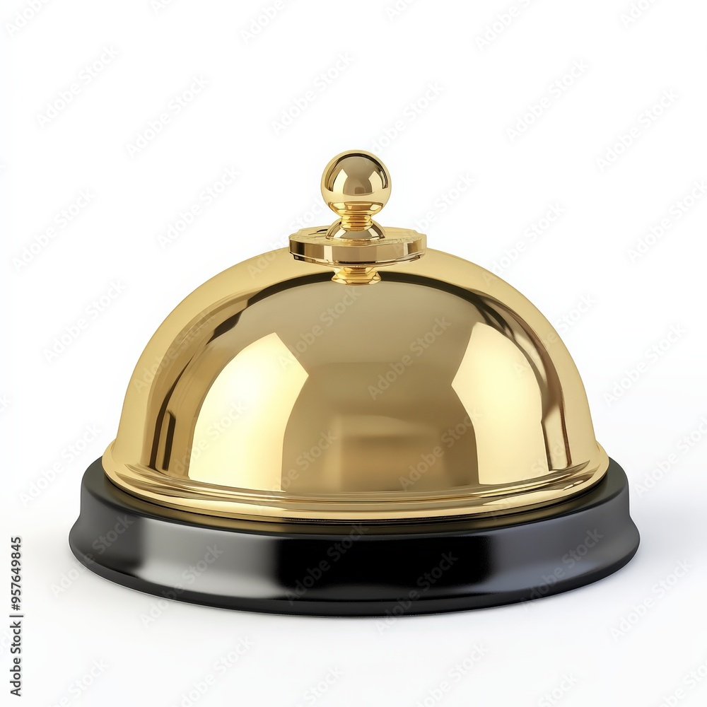 Golden Service Bell. Golden Service Bell.