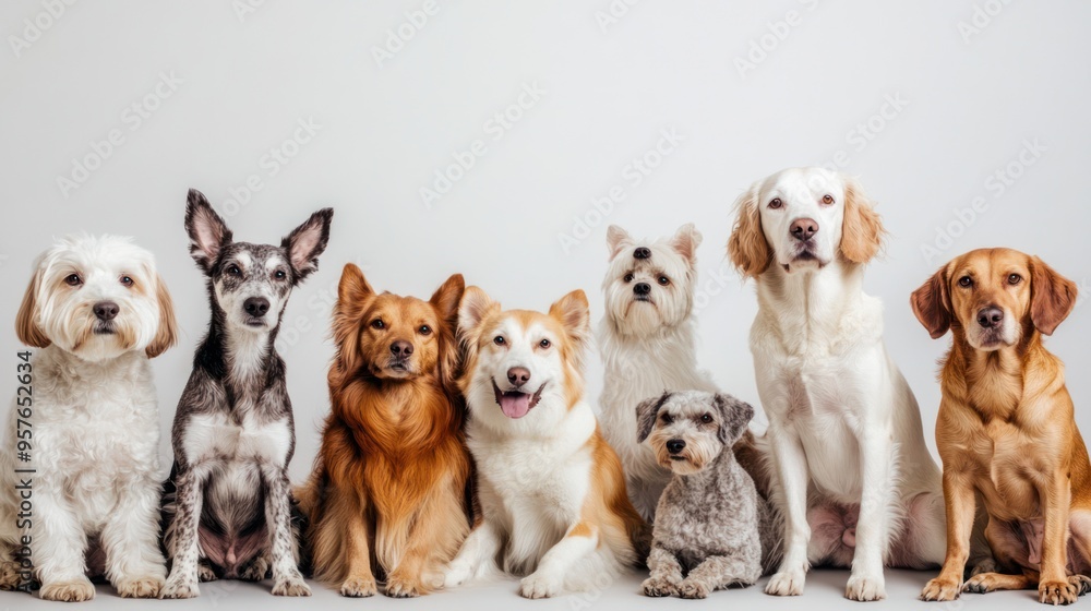 Adorable Dogs in a Row Adorable Dogs in a Row