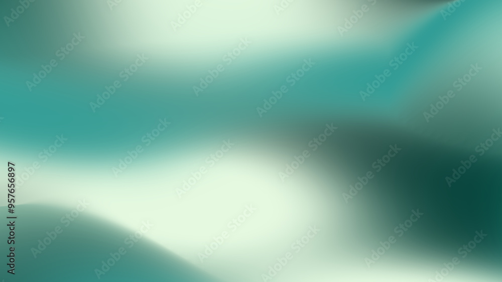 Obraz premium Gradient blur colorful green abstract background