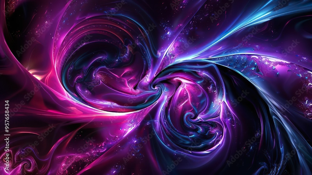 Vibrant Abstract Cosmic Swirl Vibrant Abstract Cosmic Swirl