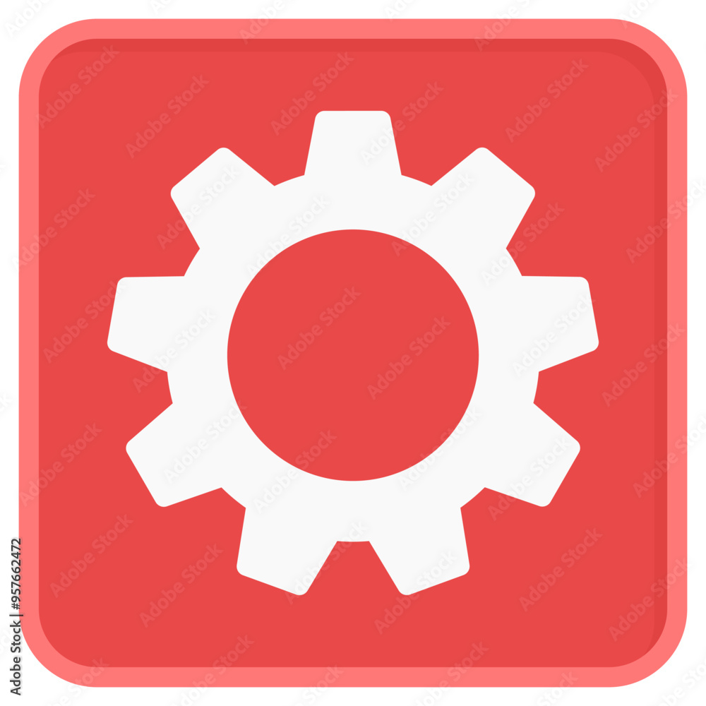 Settings gear cog icon vector isolated on white background. Settings gear cog icon vector isolated on white background.