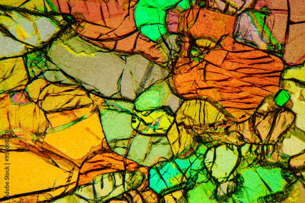 Micrograph of peridotite Micrograph of peridotite