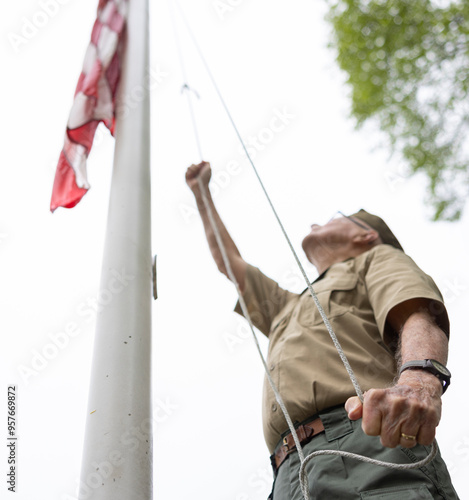 Senior military man Veteran 