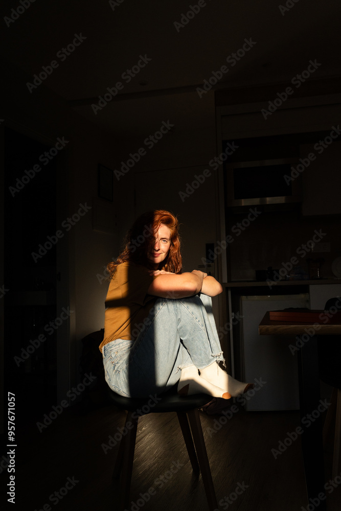 Portrait of Beautiful woman in Direct Light
Portrait of Beautiful woman in Direct Light