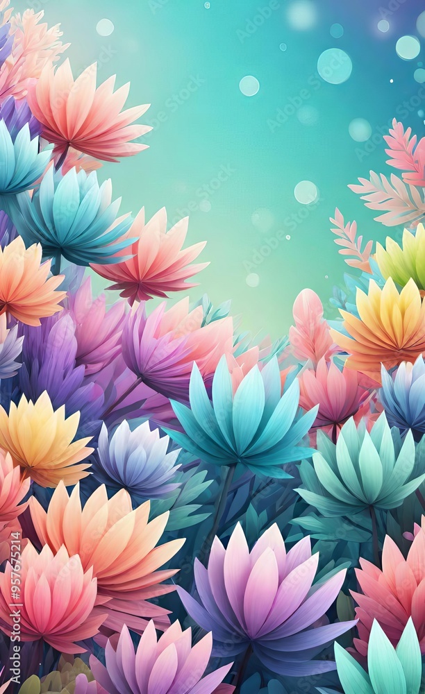 Fototapeta premium abstract floral background