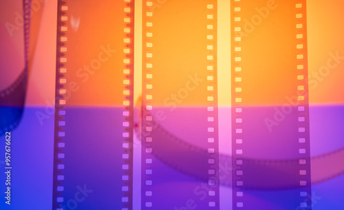 real film for color cinematographic background photo