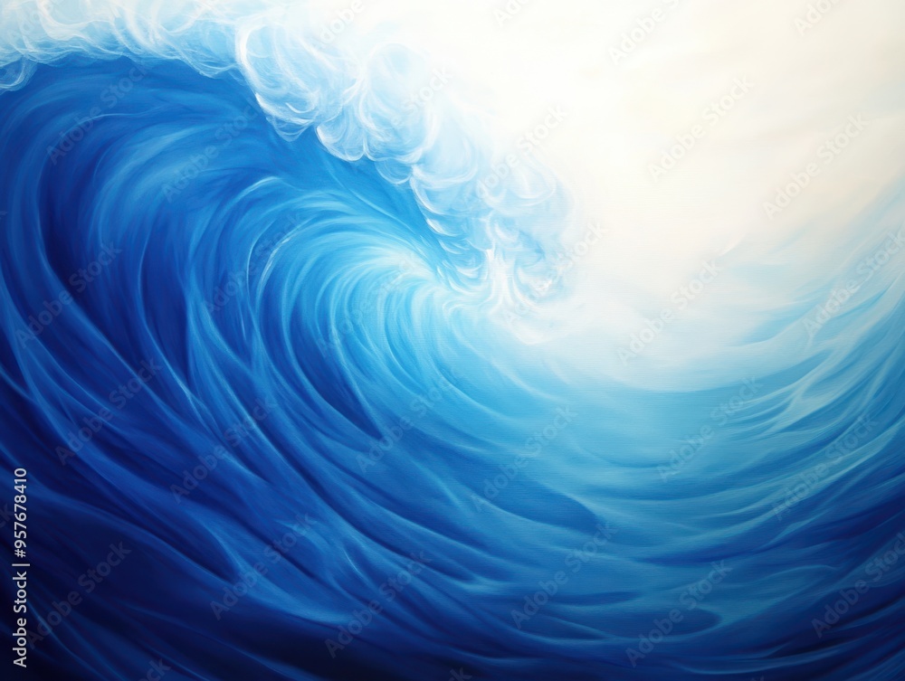 A stunning representation of ocean waves with mesmerizing shades of blue, capturing the dynamic beauty of water in motion. A stunning representation of ocean waves with mesmerizing shades of blue, capturing the dynamic beauty of water in motion.