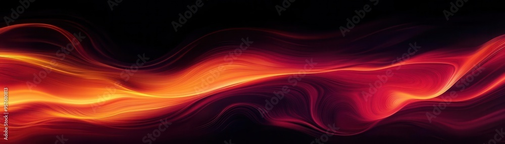 Dark amber to fiery crimson gradient with fluid, wave-like motions, Abstract background, Energetic and intense Dark amber to fiery crimson gradient with fluid, wave-like motions, Abstract background, Energetic and intense