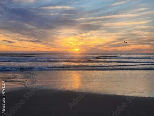 sunset on the beach