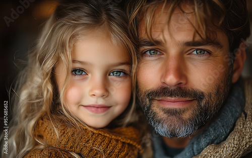 Father and Daughter Hug: A Heartwarming Moment of Family Love