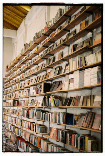 Bookshelf in a store photo