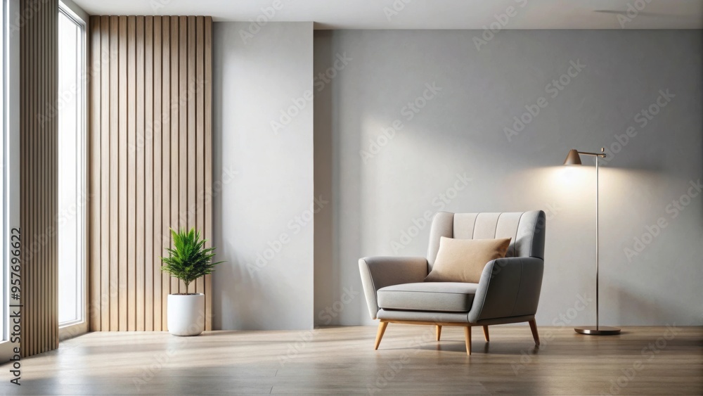 Modern interior with a stylish armchair , contemporary, design, living room, cozy, furniture, decor, luxury, comfortable Modern interior with a stylish armchair , contemporary, design, living room, cozy, furniture, decor, luxury, comfortable