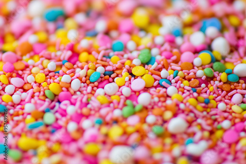 Fun in Baking: Multicolored Sprinkles as Creative Bakery Toppings