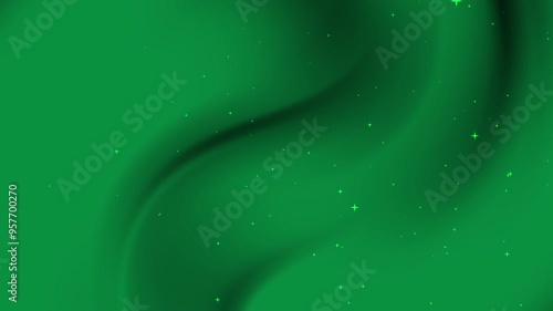 Dark green gradient background with subtle wave and scattered stars, perfect for celestial or nightthemed designs, invitations, and digital art projects. photo