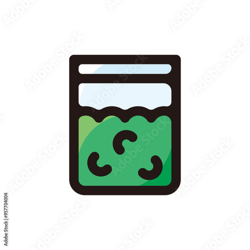 Packet of weed outline icon for graphic design, apps and websites