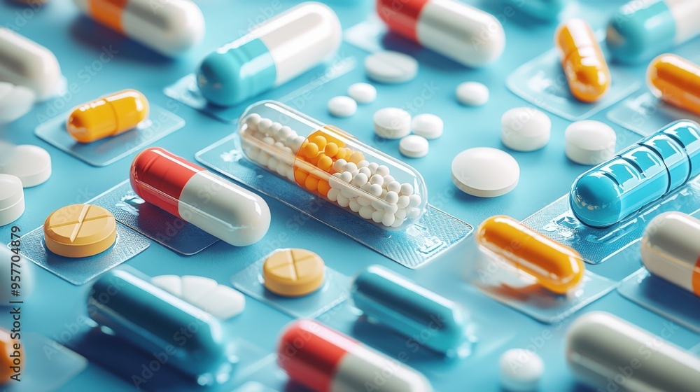 Modern infographic on prescription drug adherence, with visual cues for tracking medication schedules and adherence tips. Modern infographic on prescription drug adherence, with visual cues for tracking medication schedules and adherence tips.