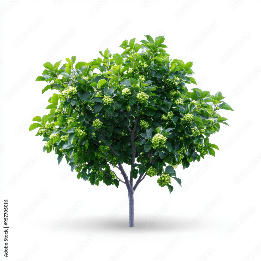 A healthy green tree with a dense canopy of leaves, isolated on a white background, representing growth and nature. A healthy green tree with a dense canopy of leaves, isolated on a white background, representing growth and nature.