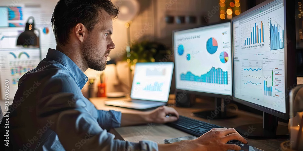 A marketing strategist analyzing competitor analysis reports to identify market opportunities and threats A marketing strategist analyzing competitor analysis reports to identify market opportunities and threats