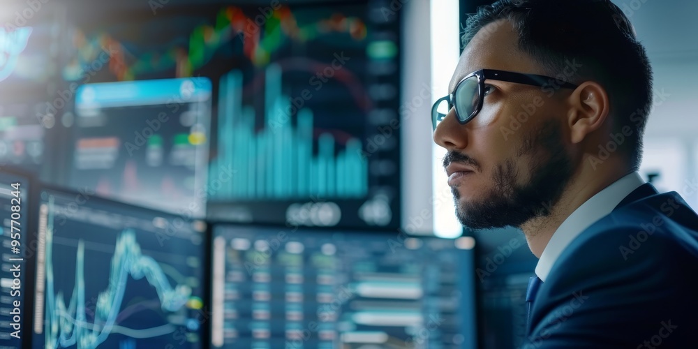 A risk analyst assessing potential financial risks and developing precise mitigation strategies A risk analyst assessing potential financial risks and developing precise mitigation strategies