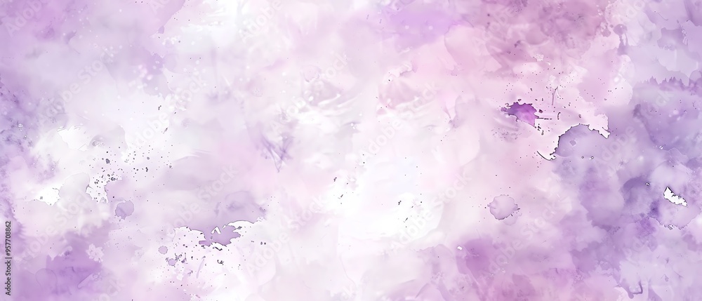 Fototapeta premium A gentle pastel lavender background with a watercolor wash