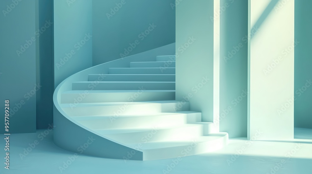 Fototapeta premium Modern geometric business growth