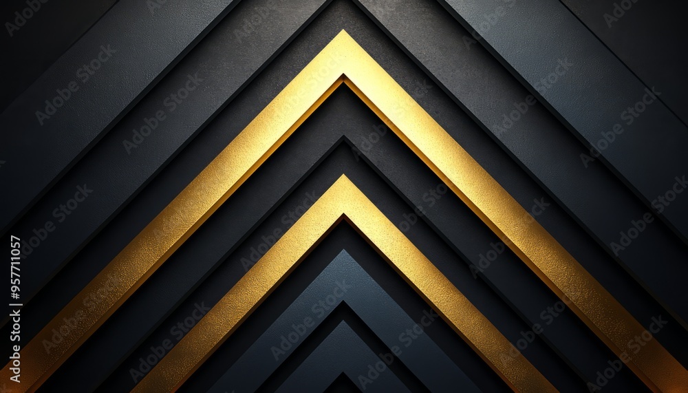 Abstract Geometric Pattern with Gold and Black Stripes Abstract Geometric Pattern with Gold and Black Stripes