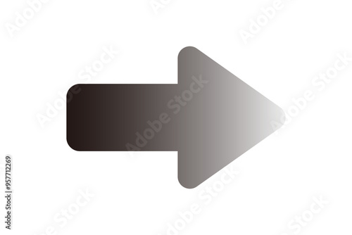 右向きの矢印のイラスト