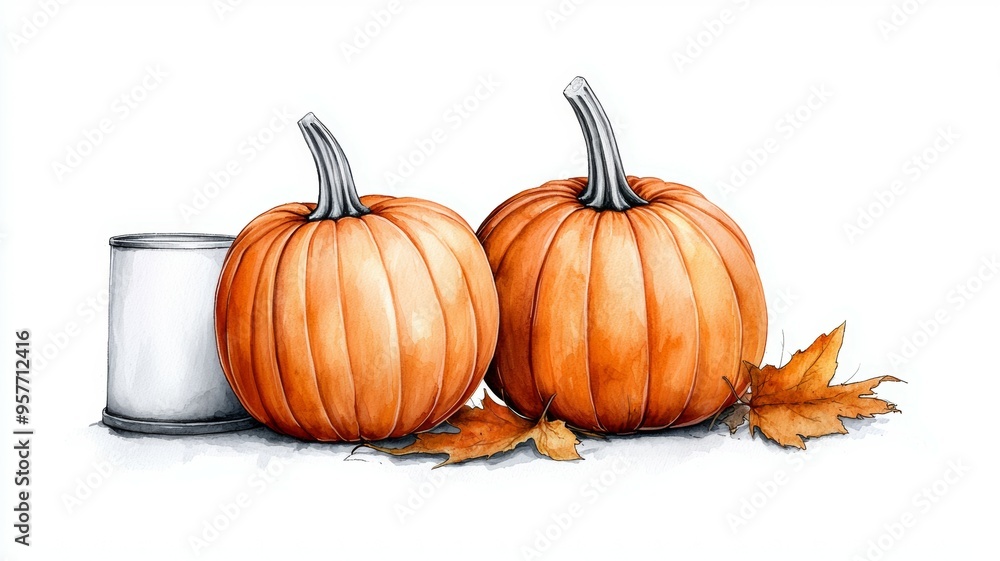 Scene is warm and inviting, with the pumpkins Scene is warm and inviting, with the pumpkins
