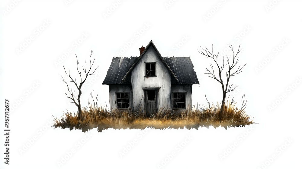 A house with a lot of trees in the background A house with a lot of trees in the background