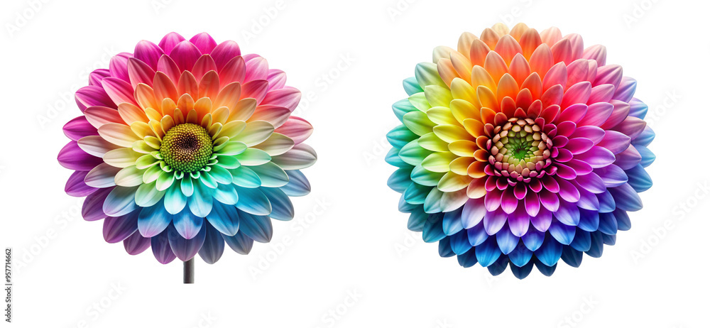 Flower with Stunning Gradient Effect on Transparent Background for Graphics Flower with Stunning Gradient Effect on Transparent Background for Graphics