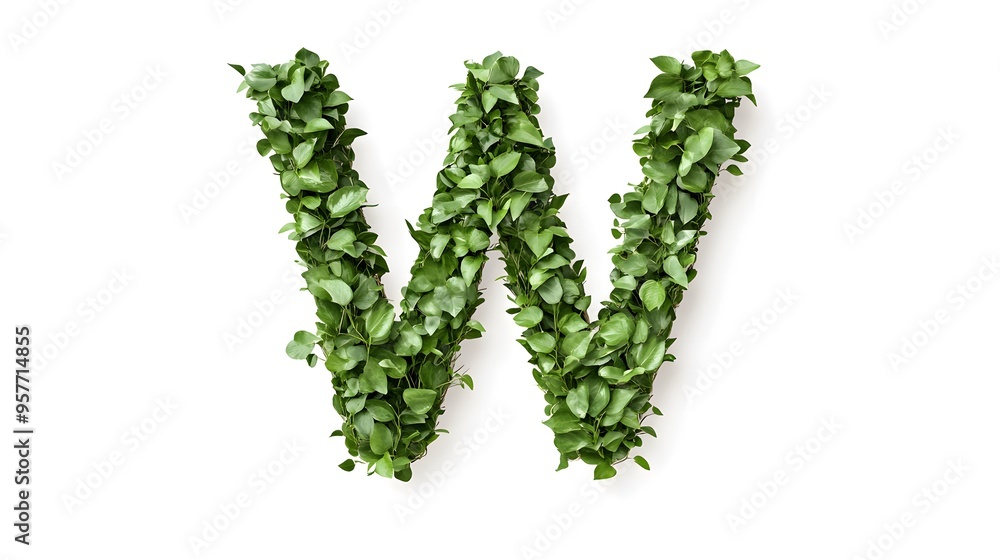 Hyper-Realistic Green Topiary Letter Hyper-Realistic Green Topiary Letter