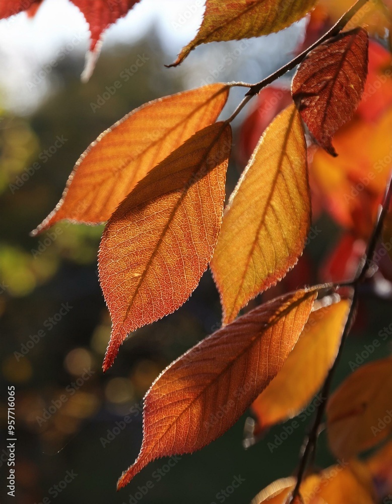 Obraz premium Maple leaves with an autumn feel. 