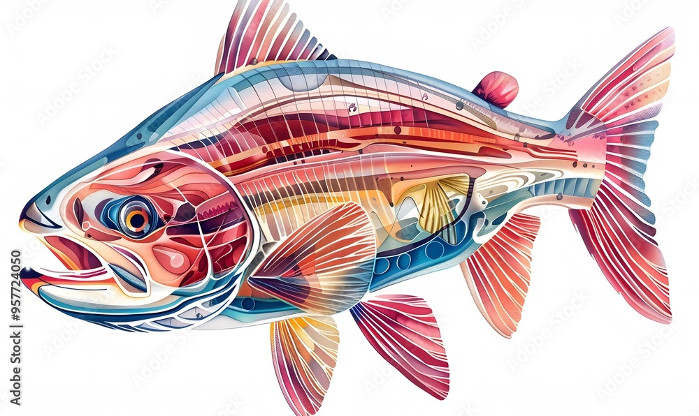 Salmon fish isolated on white without shadow. Salmon fish isolated on white without shadow.