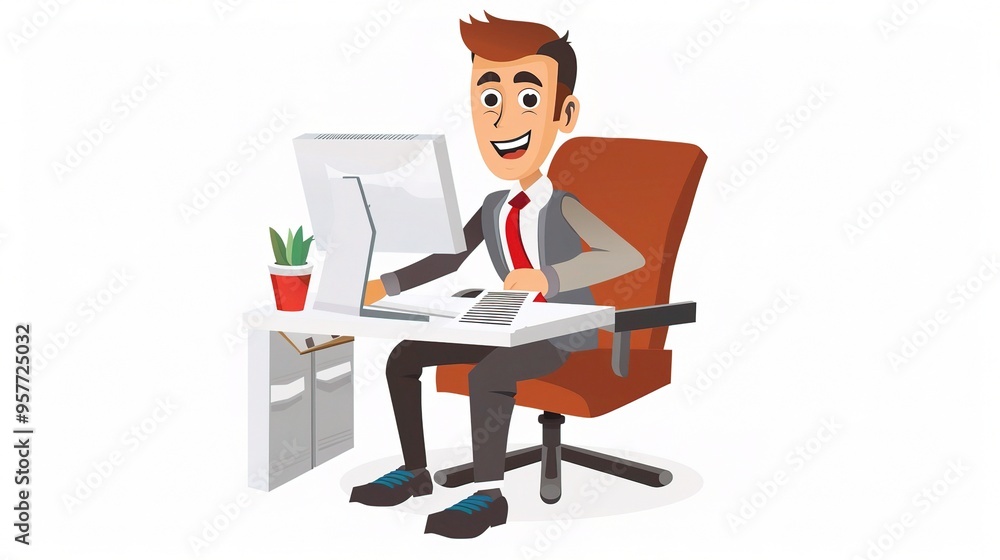 Stunning Office Cartoon Character: A Fun and Lively Workplace Visual. Showcasing Creativity and Energy. Stunning Office Cartoon Character: A Fun and Lively Workplace Visual. Showcasing Creativity and Energy.