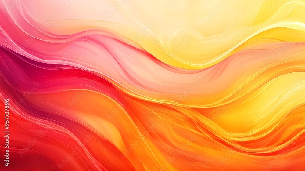 Obraz premium Colorful abstract background with wave-like forms