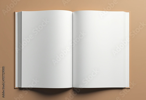 Blank Book Mockup Design