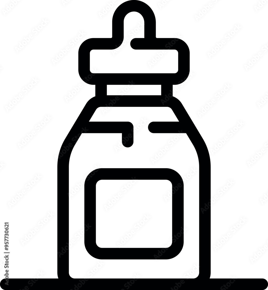 This simple vector icon of a baby bottle is perfect for projects related to childcare, parenting, and baby products This simple vector icon of a baby bottle is perfect for projects related to childcare, parenting, and baby products