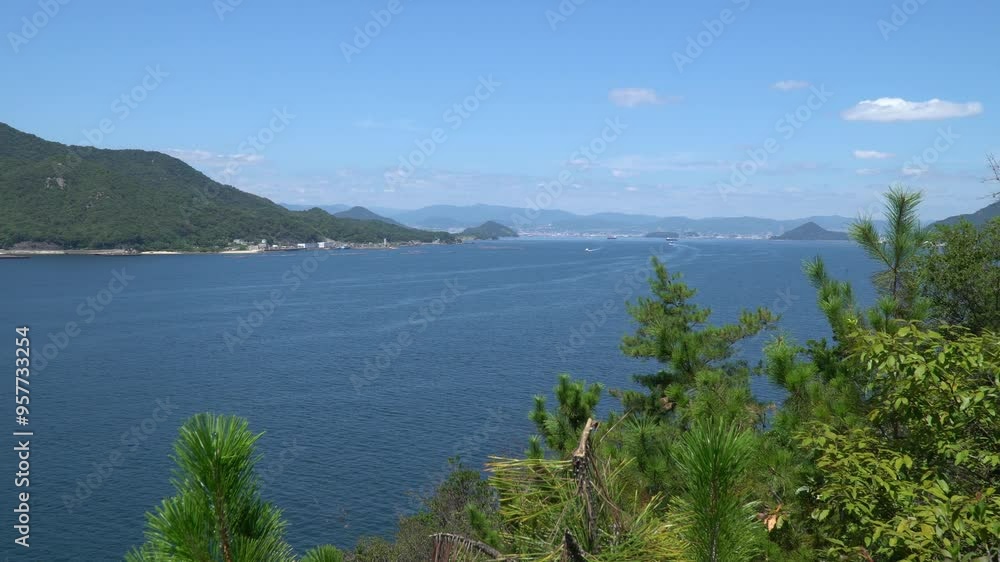 Gorgeous View of Karuga Seaside in Kure City, Hiroshima Prefecture. Gorgeous View of Karuga Seaside in Kure City, Hiroshima Prefecture.