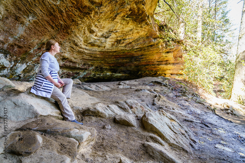 Hiking in Red River Gorge photo