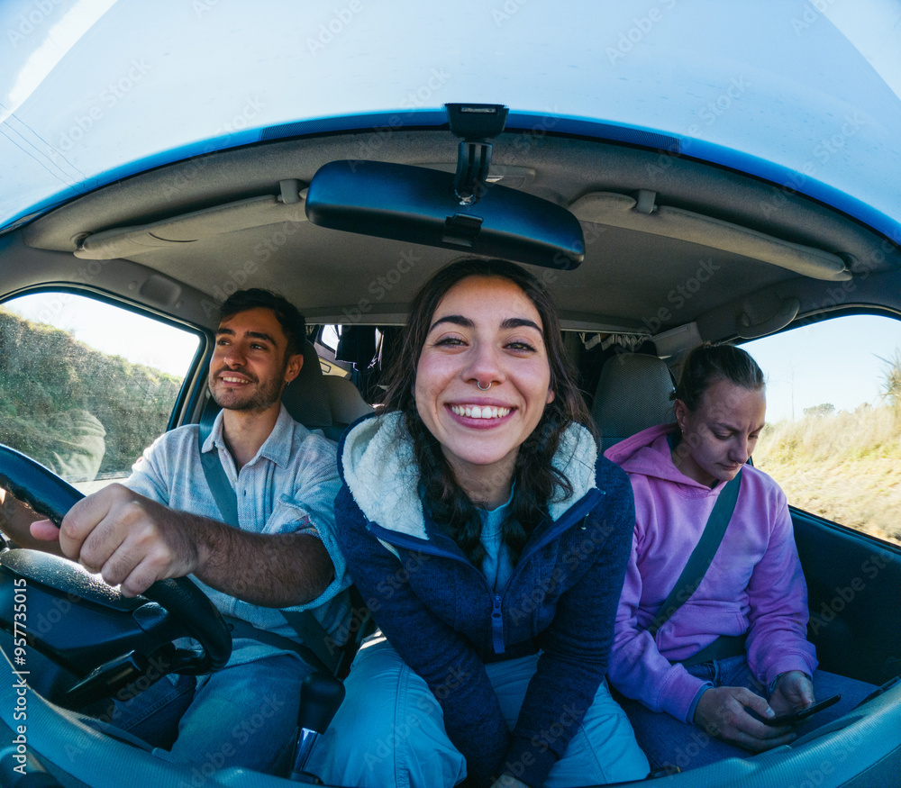 Road trip in a camper van Road trip in a camper van