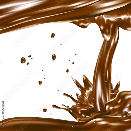 splash de chocolate, chapoteo, salpicadura, chorro, cacao, chocolate derretido, arequipe, ilustración, vector, 100%, puro cacao, cocoa, delicioso, dulce, cremoso, derretido, comida, tentador