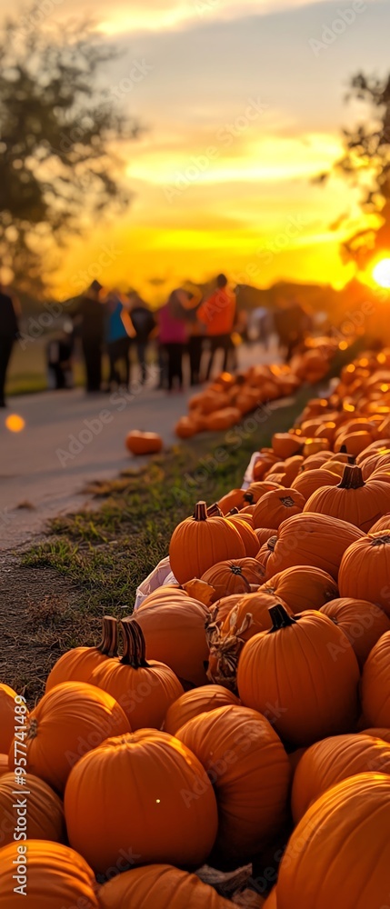 Obraz premium Trickortreating at a trunkortreat event