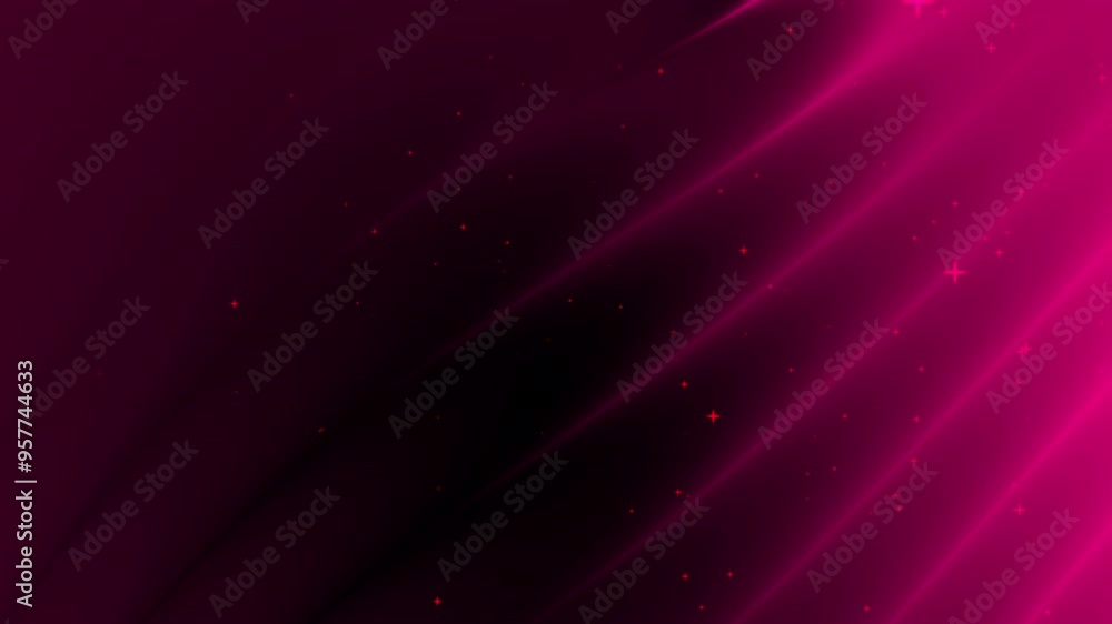 Dark pink gradient diagonal lines with red stars on a dark background. Abstract festive design suitable for invitations, backgrounds, and banners. Dark pink gradient diagonal lines with red stars on a dark background. Abstract festive design suitable for invitations, backgrounds, and banners.