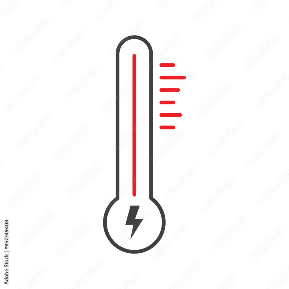 fahrenheit scale logo icon flat design fahrenheit scale logo icon flat design