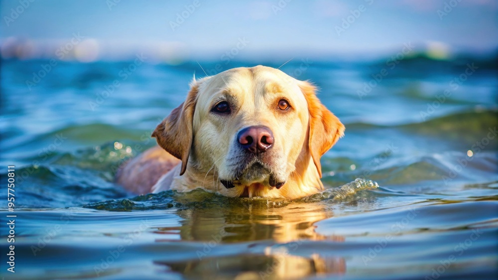 Labrador dog swimming in the sea, Labrador, dog, swimming, sea, ocean, water, pet, animal, playing, happy, enjoying, nature Labrador dog swimming in the sea, Labrador, dog, swimming, sea, ocean, water, pet, animal, playing, happy, enjoying, nature