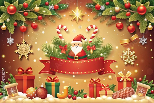 christmas tree and gifts