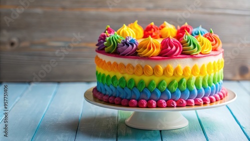 Colorful cake without background, cake, dessert, colorful,party, celebration, birthday, bakery, sweets, pastries