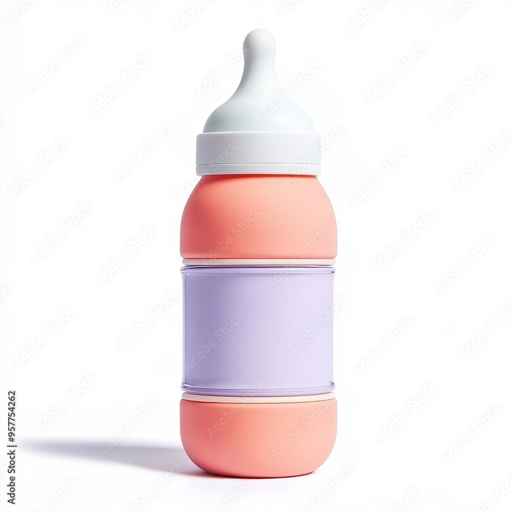 Double-walled baby bottle mockup Double-walled baby bottle mockup
