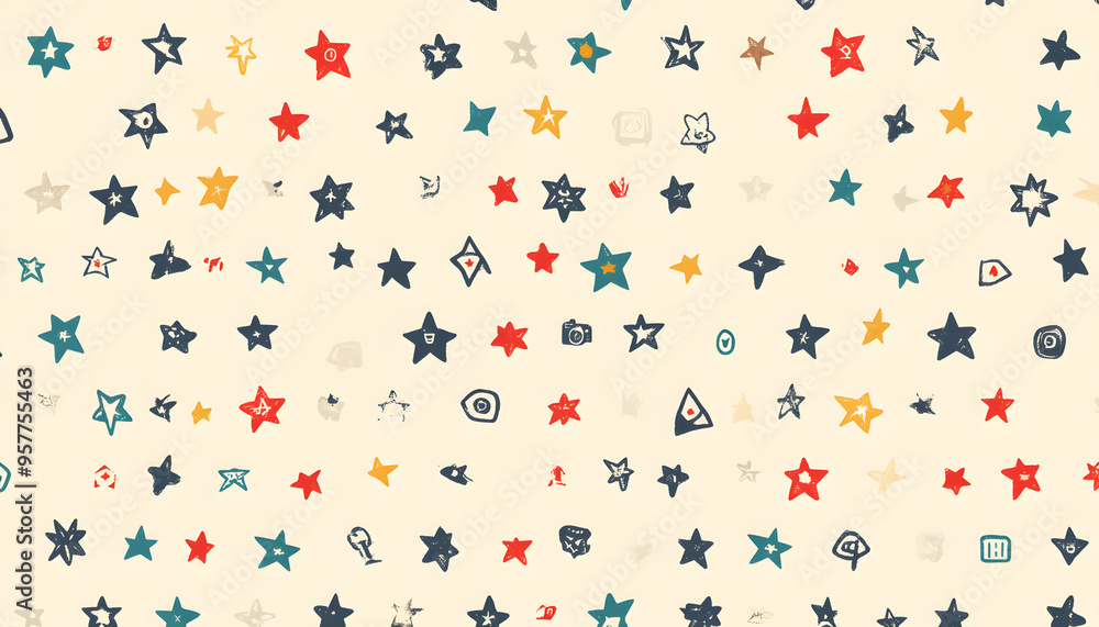 Repeating small icons, like stars, dots, or simple symbols, evenly spaced on a neutral background for a subtle pattern. Repeating small icons, like stars, dots, or simple symbols, evenly spaced on a neutral background for a subtle pattern.